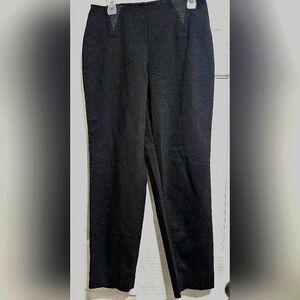 Peter Nygard Size 8 straight leg black pants. Classic wardrobe piece. Like new.